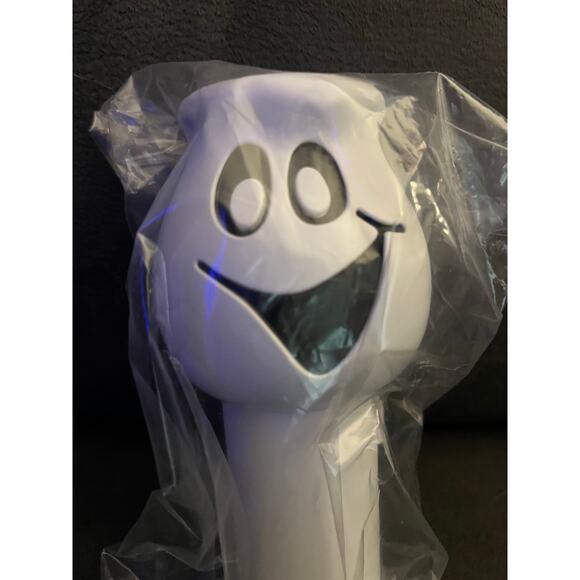 Vtg Halloween Decoration Blow Mold Flashlight Light Ghost Trick Or Treat-NOS - Picture 2 of 4